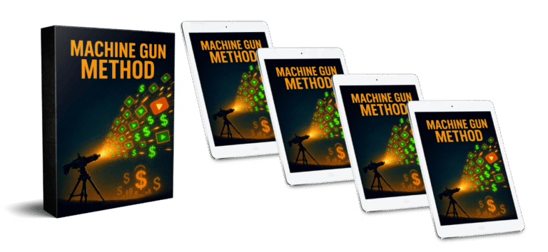 Flood the Web: Unlock Explosive AI Video Traffic with The Machine Gun Method in Minutes Machine Gun Method Trans 768x354